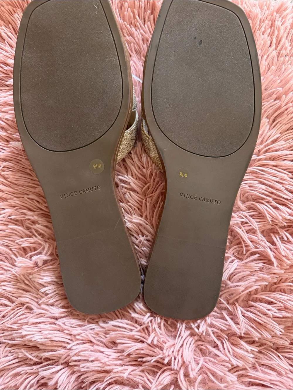 Vince Camuto slide sandals.